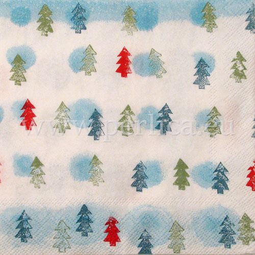 Salveta "Winter trees " lt blue ZI9