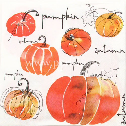 Salveta "Watercolour pumpkins" CJ5