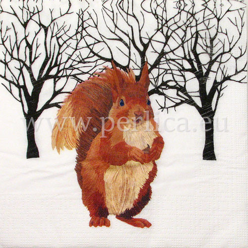 Salveta "Winter squirel" ZI10