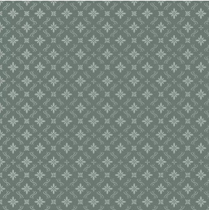 Salveta Damasc Pattern Graying Green G41