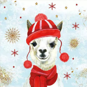 Salveta "Winter lama", ZI37