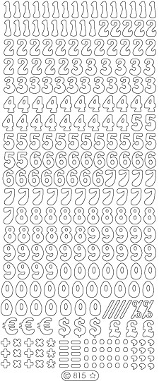 Naljepnice konture, zlatne