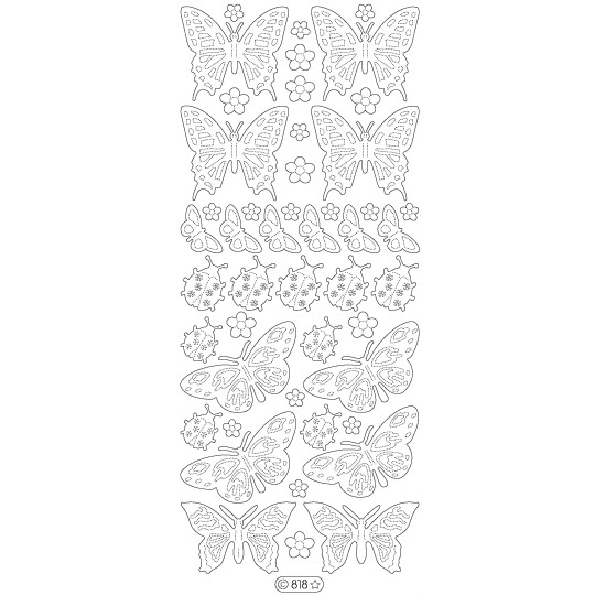 Naljepnica  konturna, multicolor