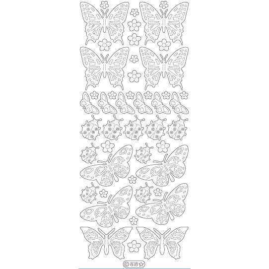 Naljepnice konture, zlatne