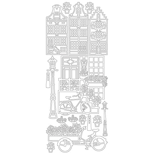 Naljepnice konture,zlatne