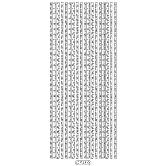 Naljepnice konture,srebrena