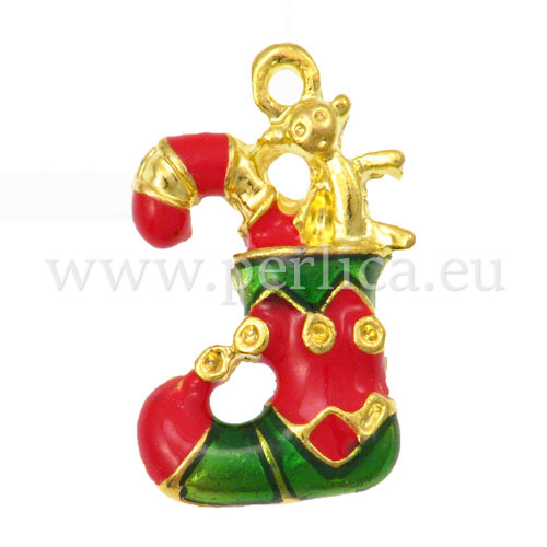 Privjesak "Bozic" 18x12x3 mm, 2 kom, EM5