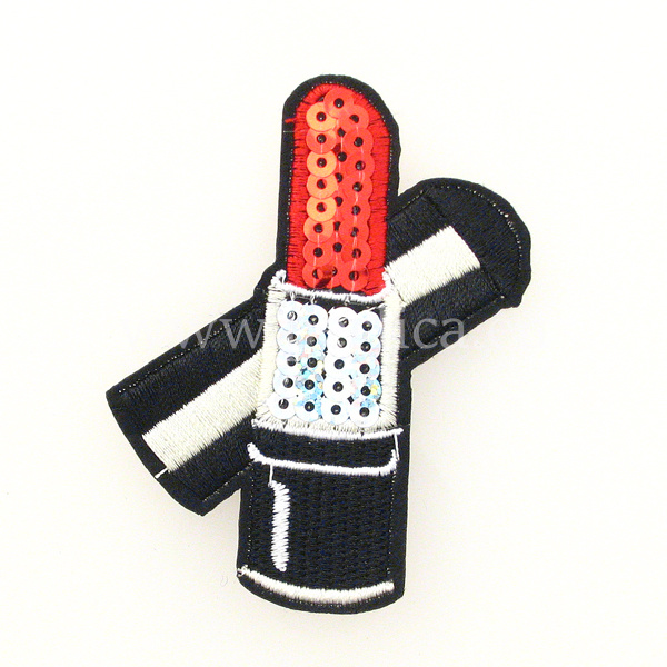 Tekstilna zakrpa Ruž 8x6 cm, ZK01