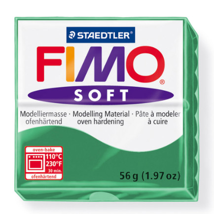 Fimo soft 56 gr 56 emerald