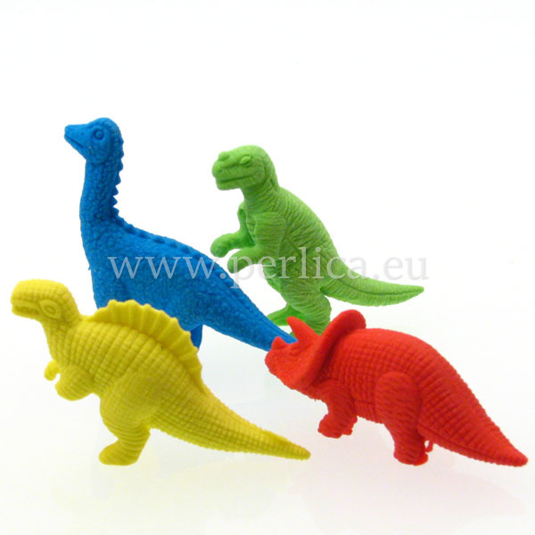 Gumice dinosauri 4 kom , u torbici
