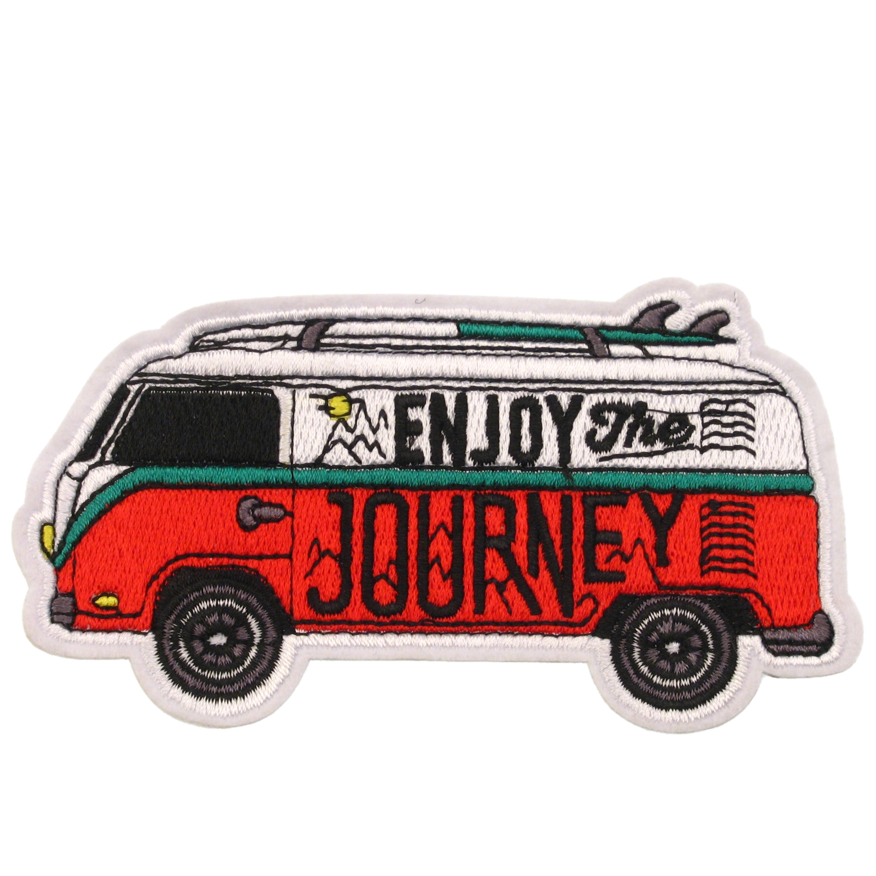 Tekstilna zakrpa Enjoy the journey vel 10,6x6 cm, ZK12