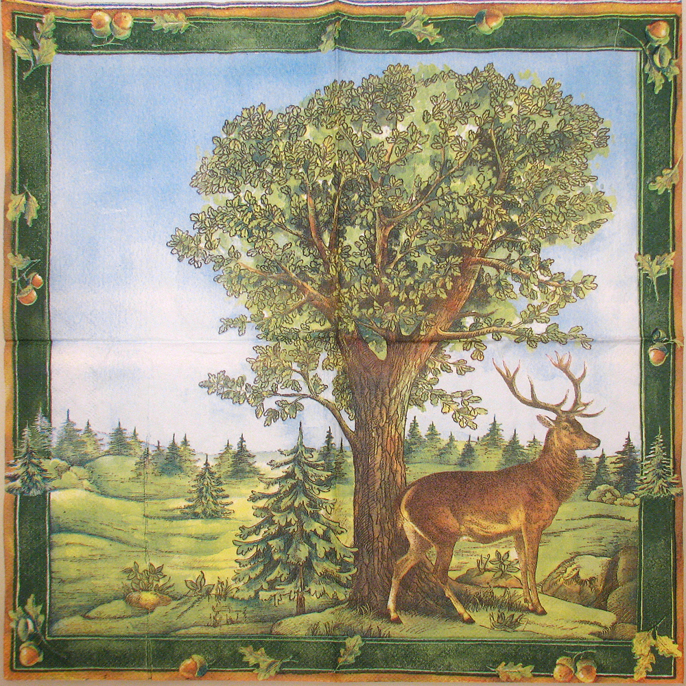 Salveta "In the forest, green" ZS3