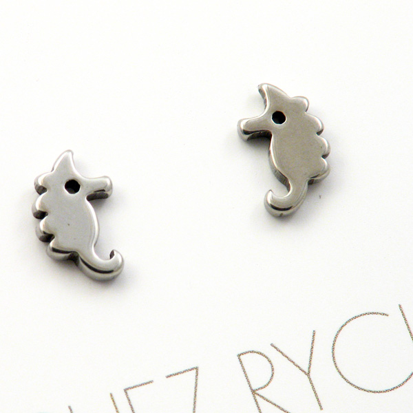 Naušnice "Morski konjic " 12 mm, inox