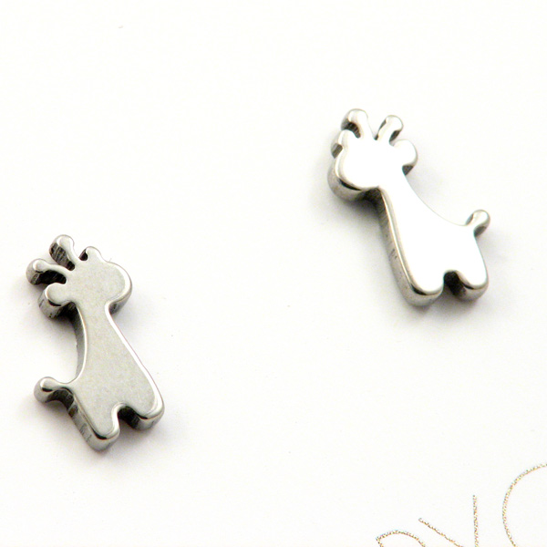 Nausnice "Zirafa" SS304 inox, 10x6 mm