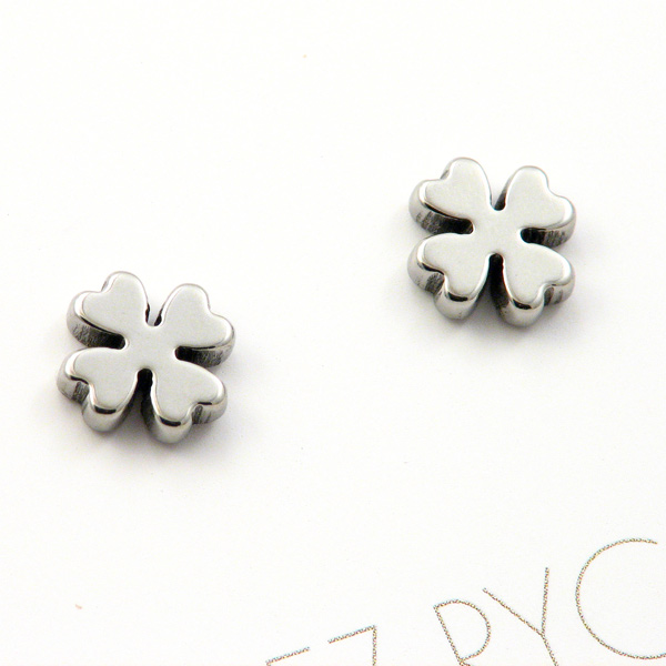 Naušnice inox SS304 "Djetelina" 8 mm