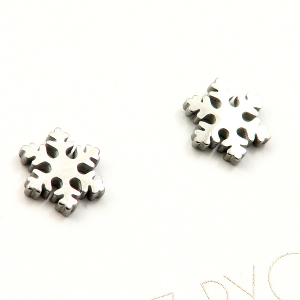 Naušnice "Snow&Flakes", inox