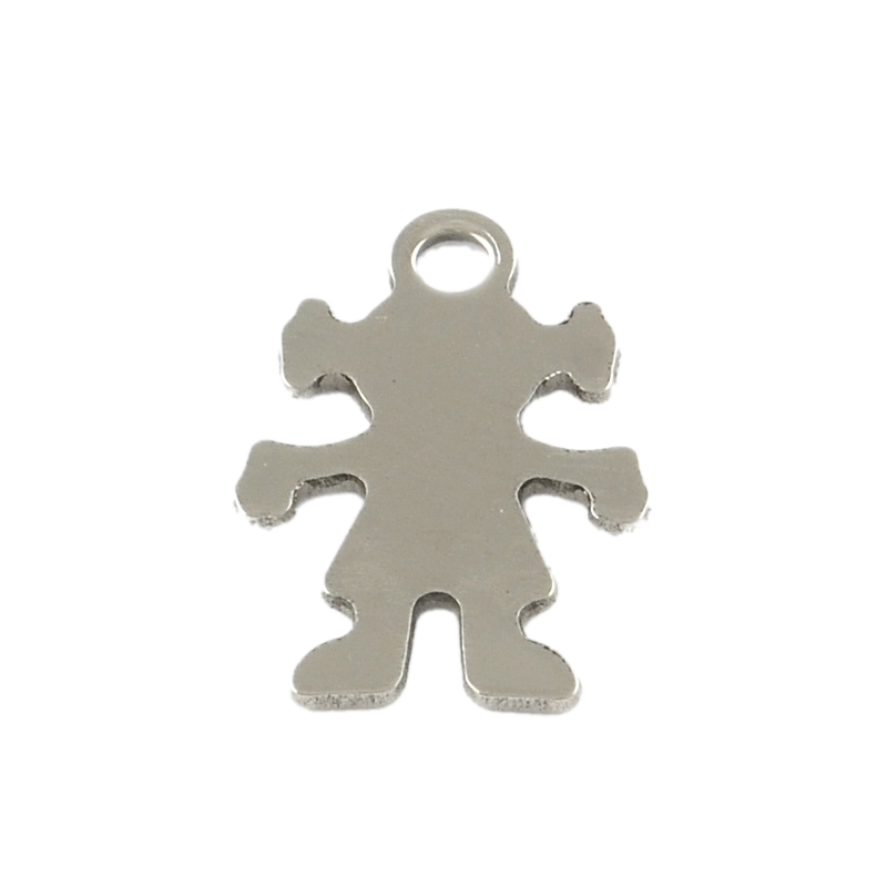 Privjesak "Curica" 201SS ,15x11x1 mm, 4 kom, SS21