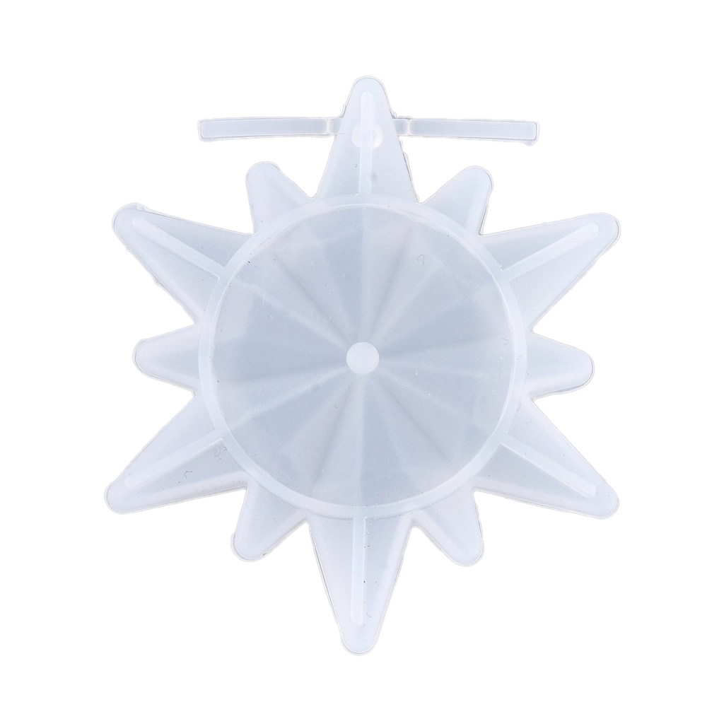 Kalup silikonski 3 d,Pahuljica vel. 67X71.5X13mm, rupa: 3.5mm, unutarnji promjer: 31mm. KAL60