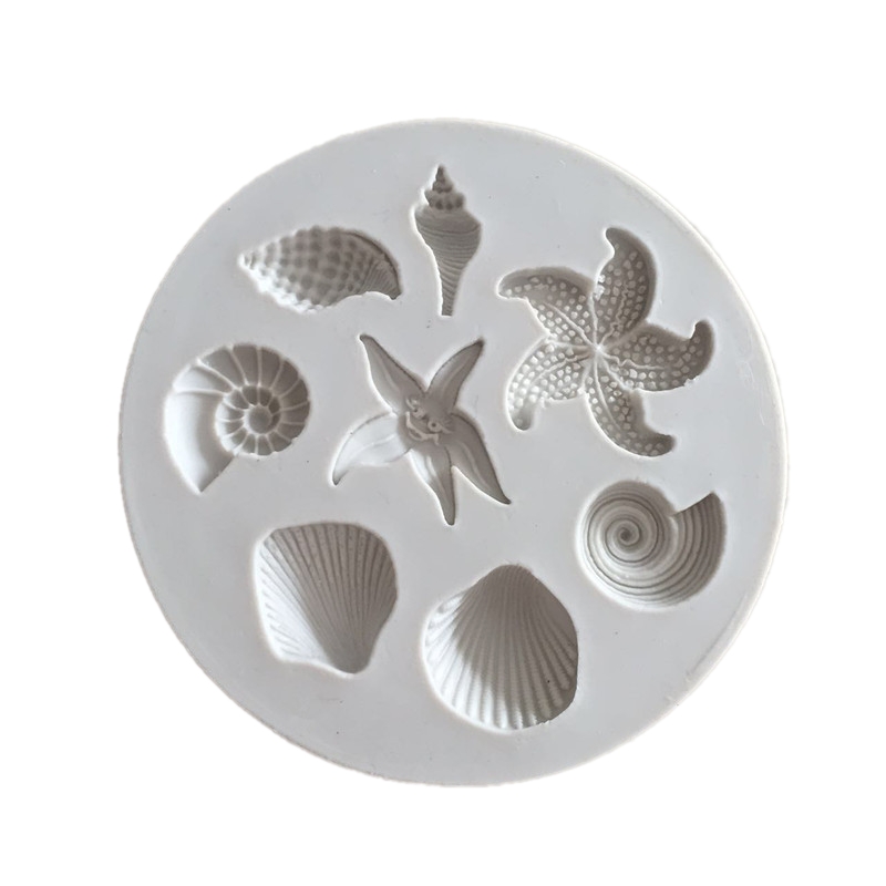 Kalup silikonski "Školjke" 67X10 mm, 8 motiva, KAL23-VSP23