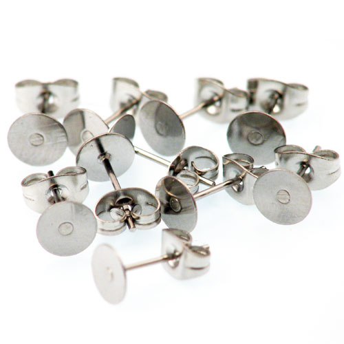 Kopča za naušnice 6 mm SS304 10 kom, SS2