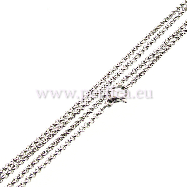 Lančić 304 SS 2 mm,  60 cm, s kopcom,SS58