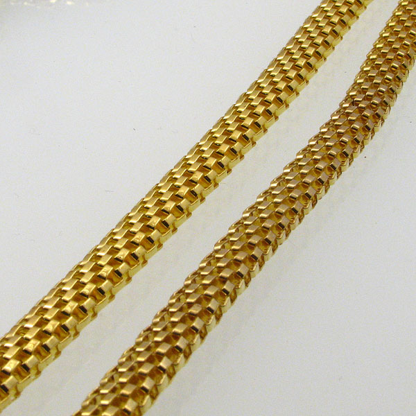 Lanac 8x5 mm, zlatna galvanizacija, 1 metar, LN2
