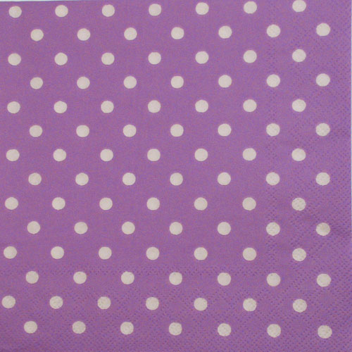 Salveta Pastel dots lila, G8