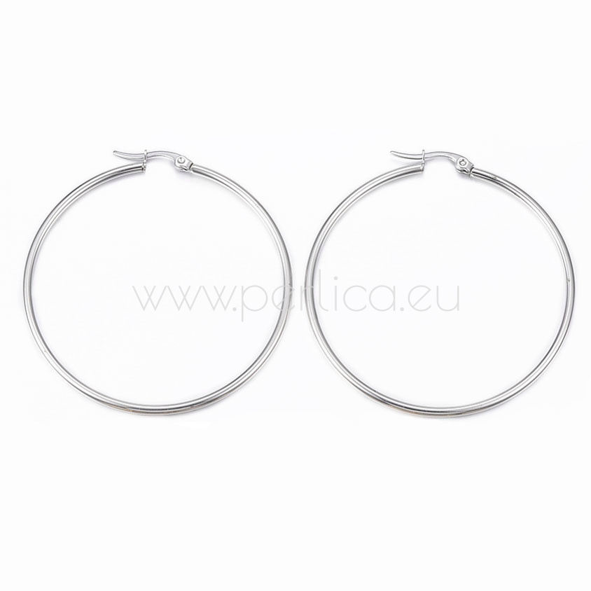 Naušnice inox SS304 48x2 mm, boja:inox SS53