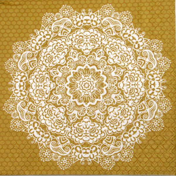 Salveta "Lace Flower Gold" GSZ1