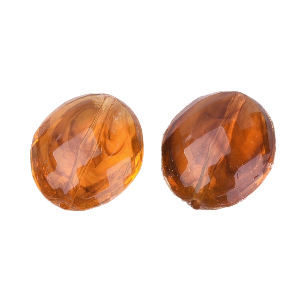 Perle imitacija jantara 20x16,5x7 mm, 10 kom, PL3