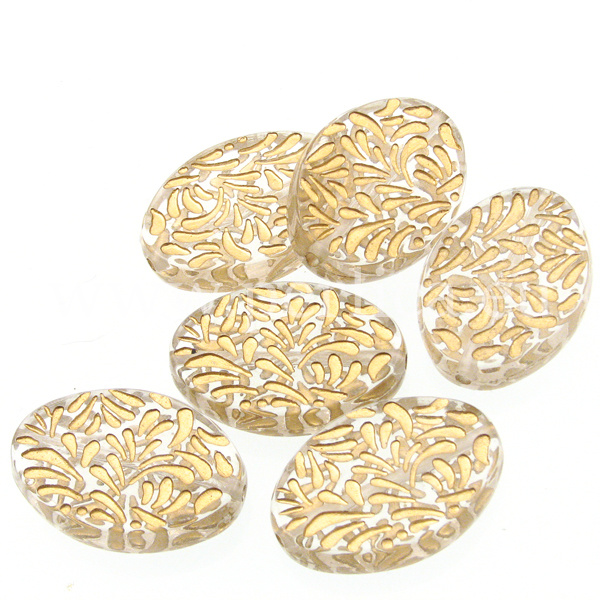 Akrilna perla 26x19 mm, 6 kom, PL1