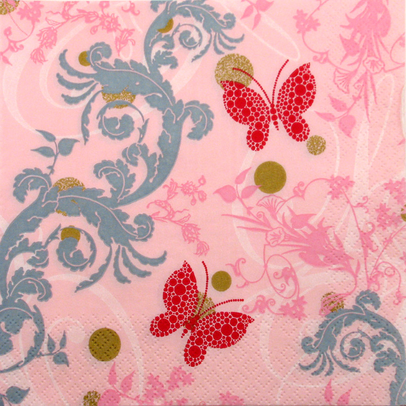 Salveta Ornament and butterflies ZL7