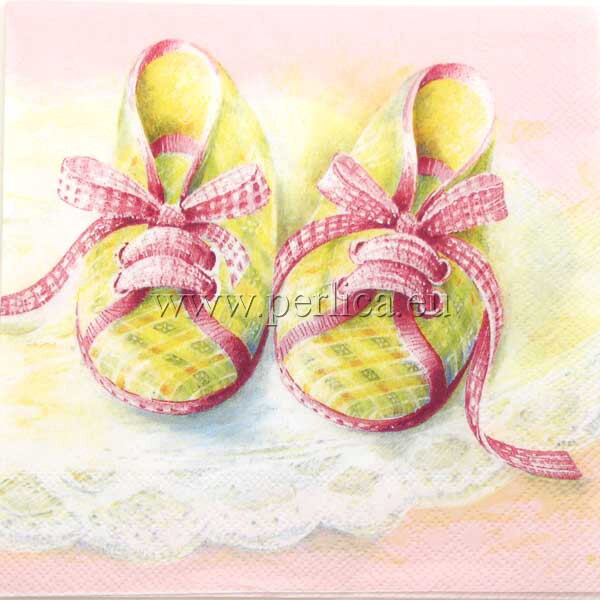 Salveta Baby shoes rose D19