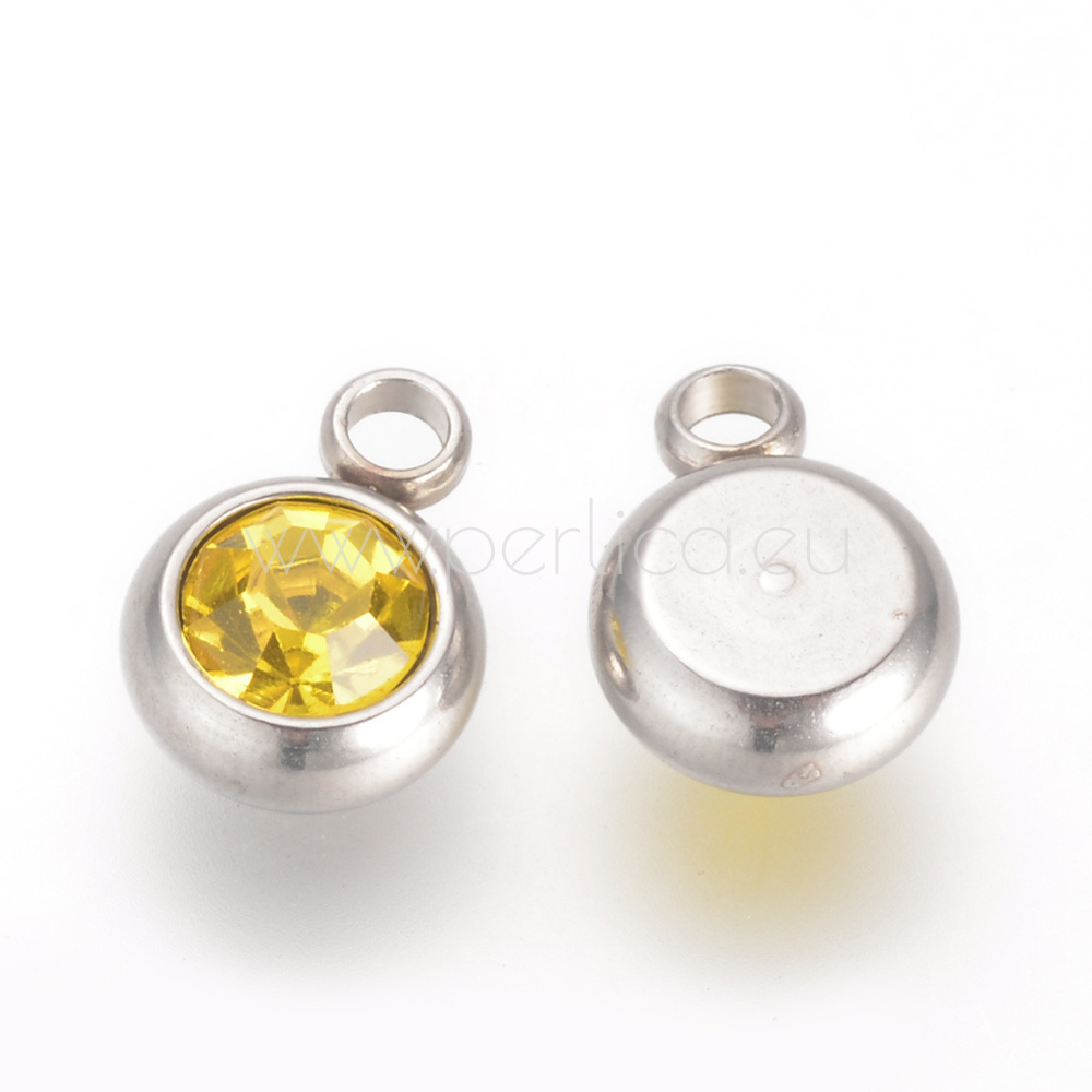 Privjesak SS304 8,5x5,5x3 mm, 2 kom,SS10