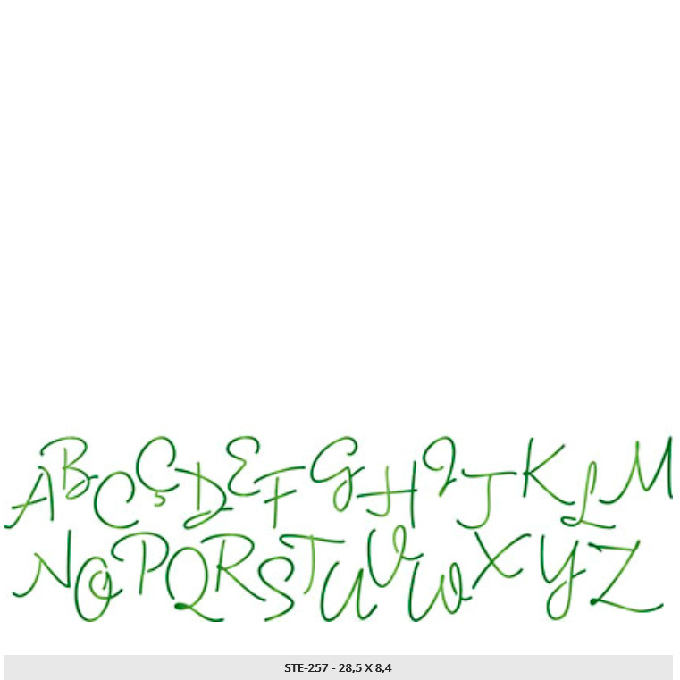 Šablona  Abeceda  29 x 8 cm