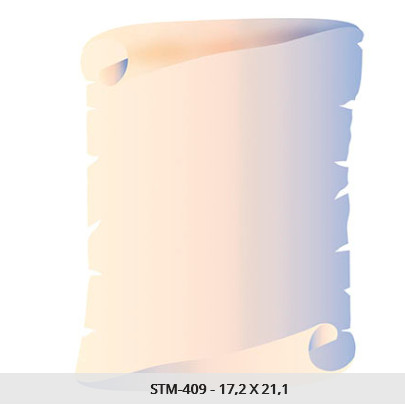 Šablona Pergament , 17x21 cm