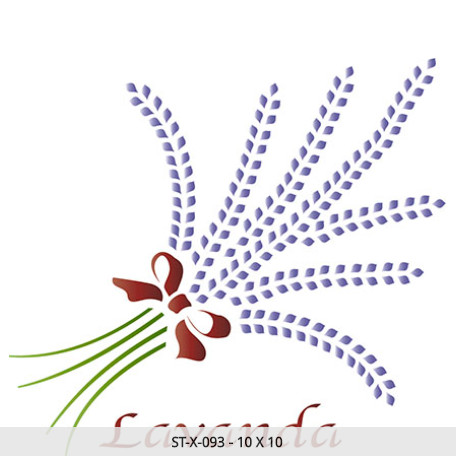 Šablona Lavanda 10x10 cm