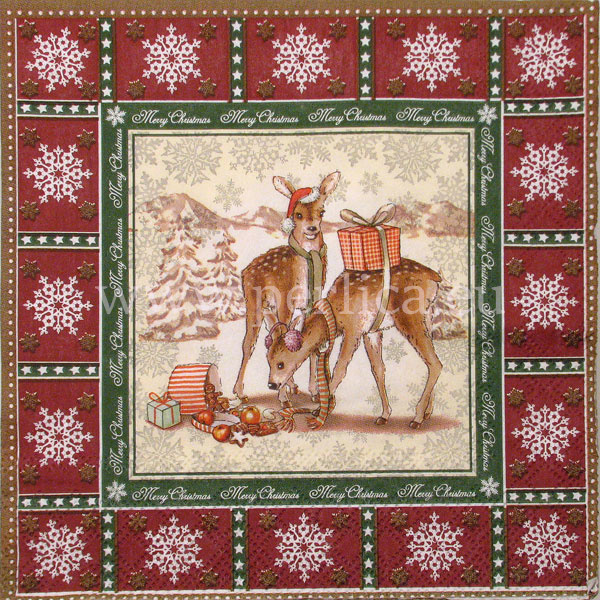 Salveta "Deer boy" red BZJ1