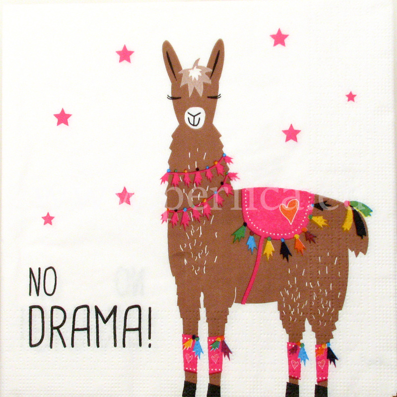 Salveta "Drama Liama white" TRD1