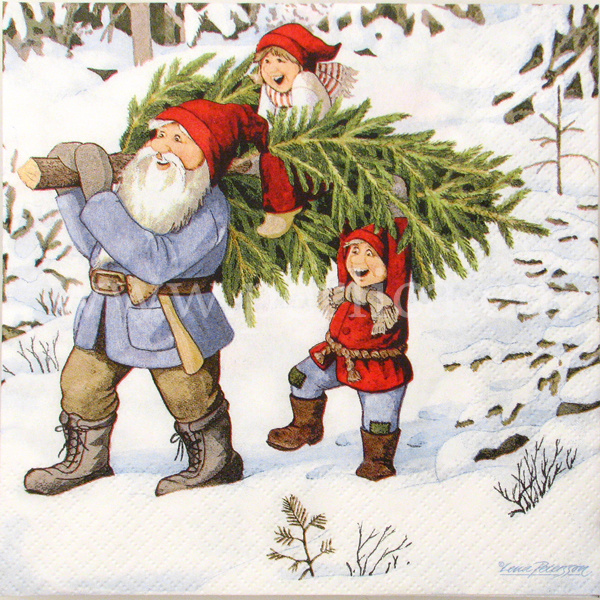 Salveta "Getting a Christmas tree" BD5