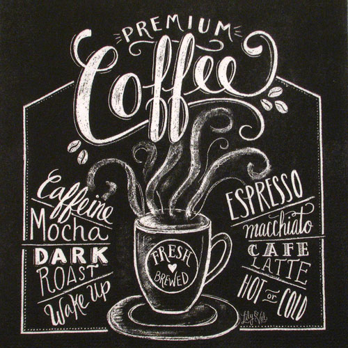 Salveta Blackboard coffe R2