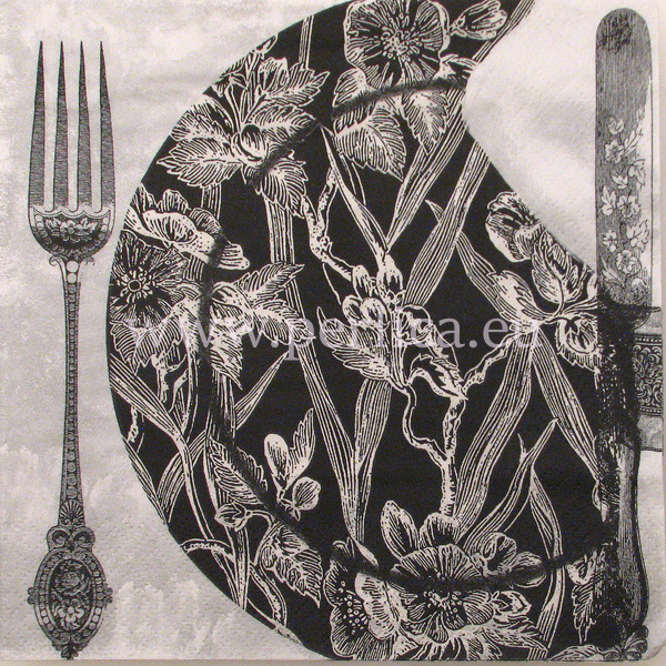 Salveta "Black dinner setting" G34