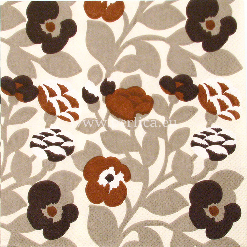 Salveta "Green Green" cream brown G34