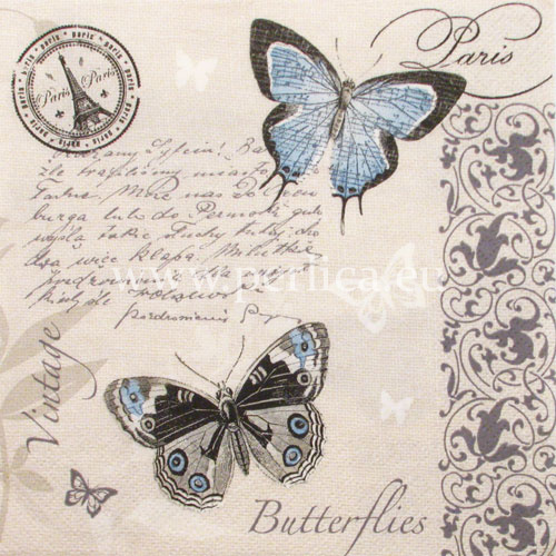 Salveta "Butterflies Postcard Paris" J1