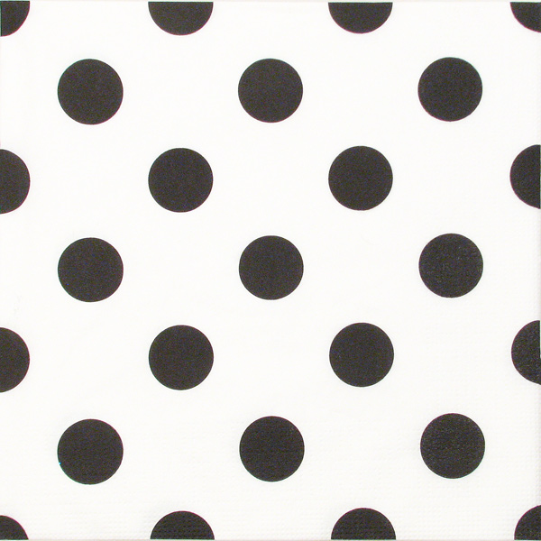 Salveta "Points a la Mode noir" G34