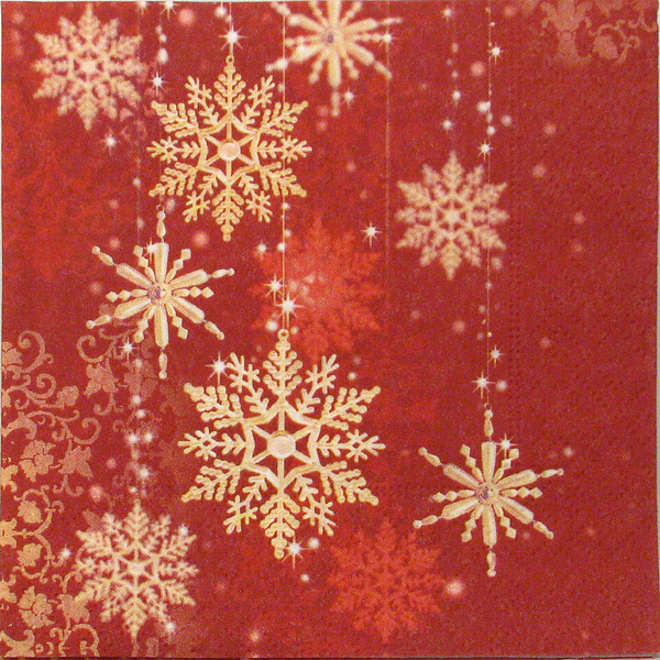 Salveta Golden snowflakes BZ10
