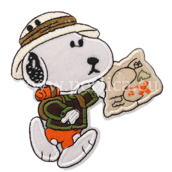 Zakrpa Snoopy istraživač  110x95 mm, ZK11
