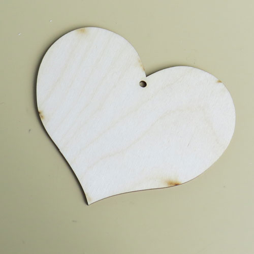 Srce drveno 9 cm