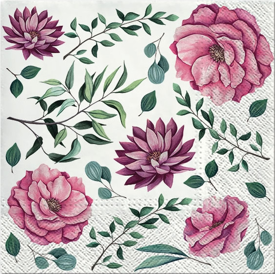 Salveta "Pink flower" C74