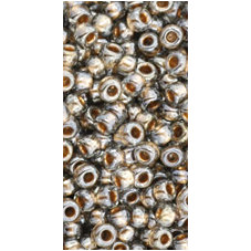 Toho 8/0 10 gr Gold Lined Black Diamond